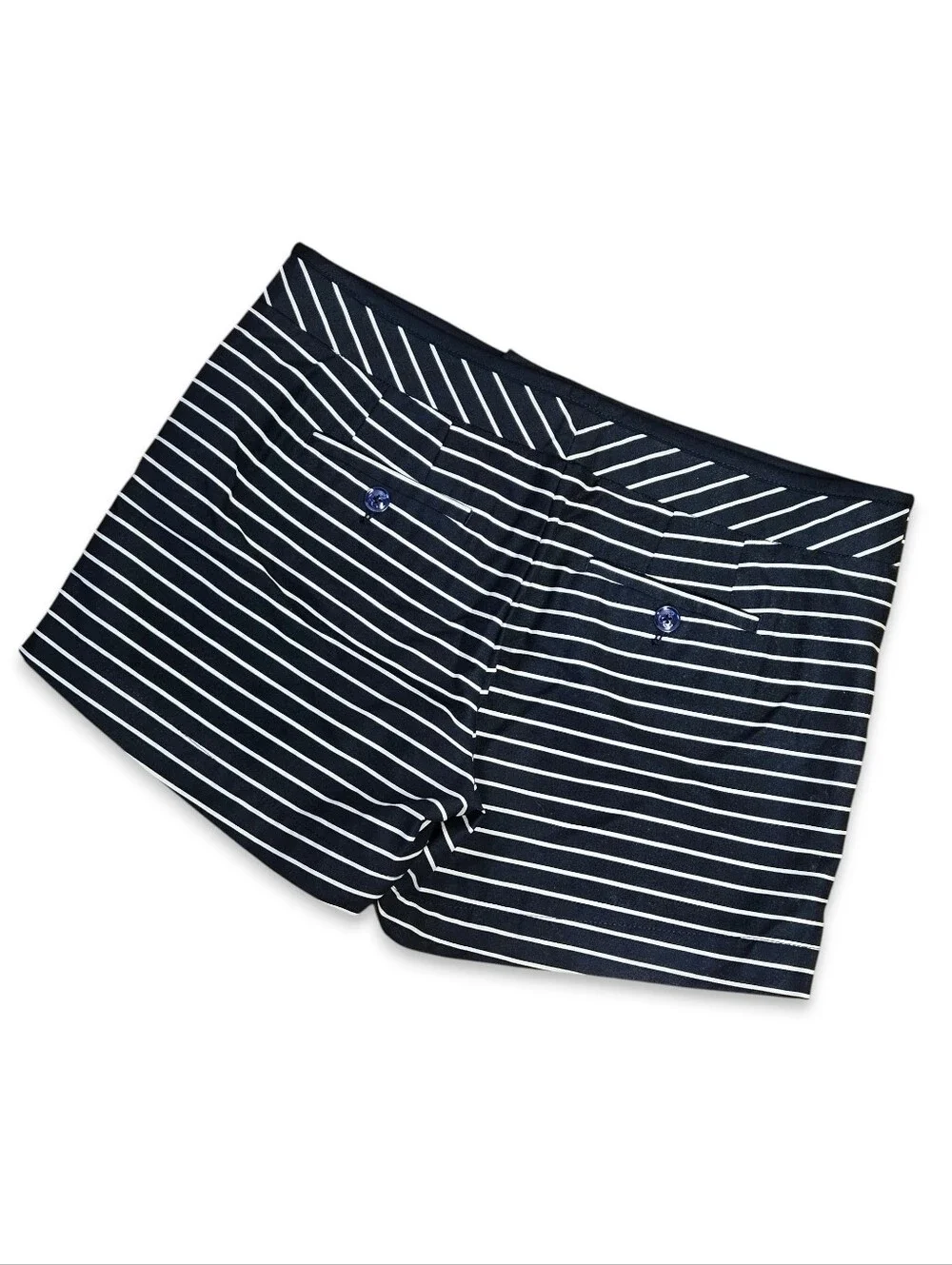Tommy Hilfiger Size 12 Shorts Navy Striped Sailor 100% Cotton Nautical Retro